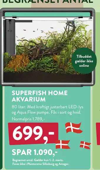 Plantorama SUPERFISH HOME AKVARIUM tilbud