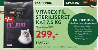 Plantorama VITAREX TIL STERILISERET KAT 7,5 KG tilbud