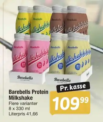 Fakta Tyskland Barebells Protein Milkshake tilbud