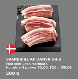 MENY SPARERIBS AF DANSK GRIS tilbud