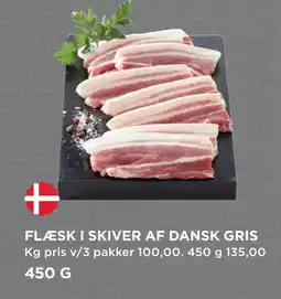 MENY FLÆSK I SKIVER AF DANSK GRIS tilbud