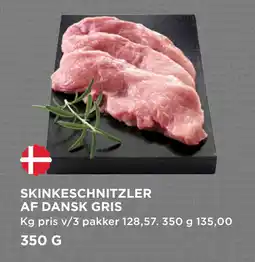 MENY SKINKESCHNITZLER AF DANSK GRIS tilbud