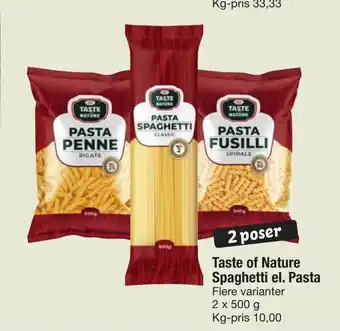 Fakta Tyskland Taste of Nature Spaghetti el. Pasta tilbud