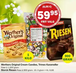 Købmandsgården Werthers Original Cream Candies, Trimex Karameller tilbud