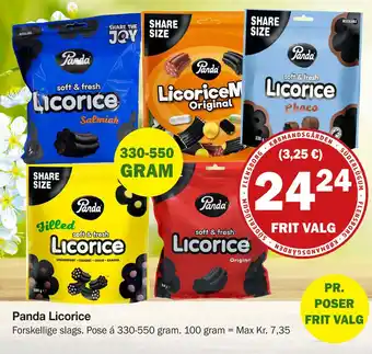 Købmandsgården Panda Licorice tilbud