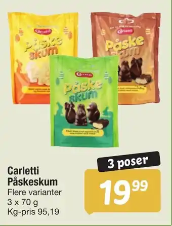 Fakta Tyskland Carletti Påskeskum tilbud