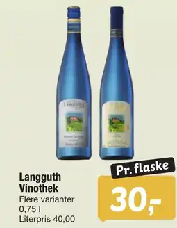 Fakta Tyskland Langguth Vinothek tilbud