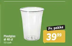 Fakta Tyskland Plastglas øl 40 cl 50-pak tilbud