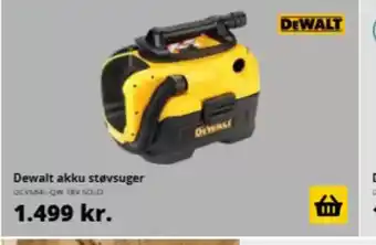 10-4 Byggecenter Dewalt akku støvsuger tilbud