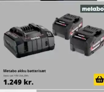 10-4 Byggecenter Metabo akku batterisæt tilbud