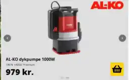 10-4 Byggecenter AL-KO dykpumpe 1000W tilbud