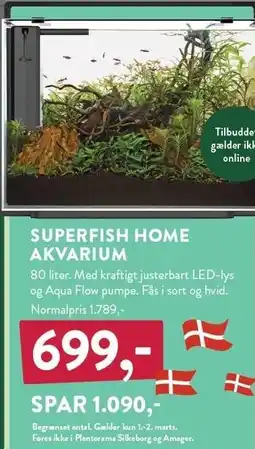 Plantorama SUPERFISH HOME AKVARIUM tilbud