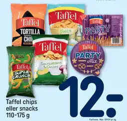 REMA 1000 TAFFEL chips eller snacks tilbud