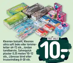 REMA 1000 KLEENEX balsam, Kleenex ultra soft boks eller lomme- letter 64-72 stk tilbud