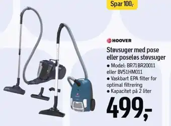 Føtex HOOVER Støvsuger med pose eller poseløs støvsuger tilbud