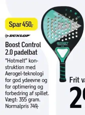 Føtex DUNLOP Boost Control 2.0 padelbat tilbud