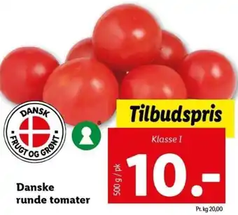 Lidl Danske Runde Tomater 500 g tilbud