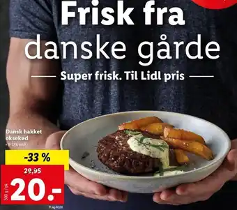 Lidl Dansk Hakket Oksekød 500 g tilbud