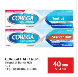 Nielsen's Discount COREGA HAFTCREME tilbud