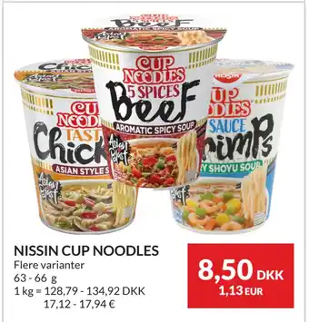 Nielsen's Discount NISSIN CUP NOODLES tilbud