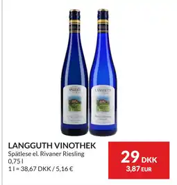 Nielsen's Discount LANGGUTH VINOTHEK tilbud