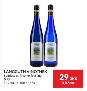 Nielsen's Discount LANGGUTH VINOTHEK tilbud