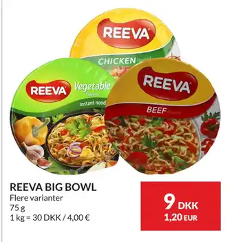 Nielsen's Discount REEVA BIG BOWL tilbud