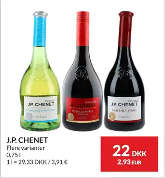 Nielsen's Discount J.P. CHENET tilbud