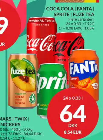 Nielsen's Discount COCA COLA | FANTA | SPRITE | FUZE TEA tilbud