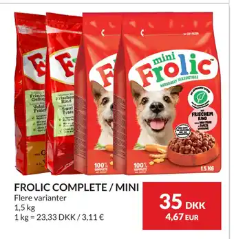 Nielsen's Discount FROLIC COMPLETE / MINI tilbud