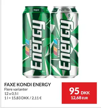 Nielsen's Discount FAXE KONDI ENERGY tilbud