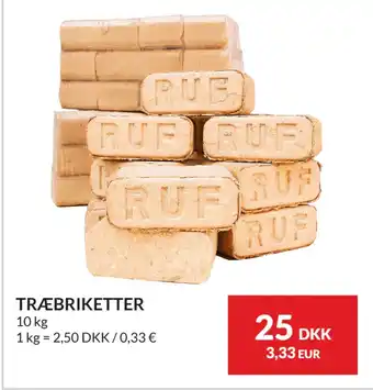 Nielsen's Discount TRÆBRIKETTER tilbud