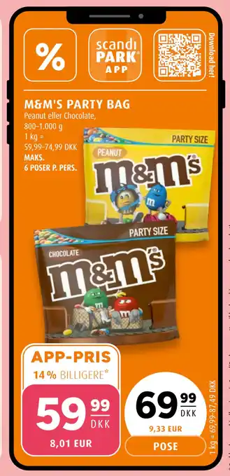 Scandinavian Park M&M'S PARTY BAG tilbud