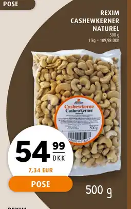 Scandinavian Park REXIM CASHEWKERNER NATUREL tilbud