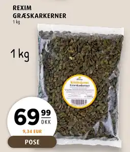 Scandinavian Park REXIM GRÆSKARKERNER tilbud