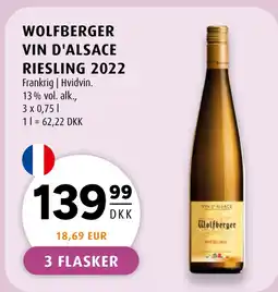 Scandinavian Park WOLFBERGER VIN D'ALSACE RIESLING 2022 tilbud