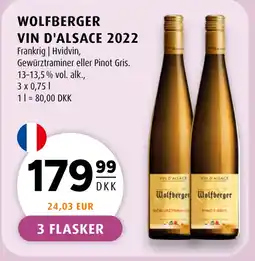 Scandinavian Park WOLFBERGER VIN D'ALSACE 2022 tilbud