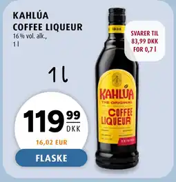 Scandinavian Park KAHLÚA COFFEE LIQUEUR tilbud