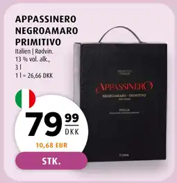 Scandinavian Park APPASSINERO NEGROAMARO PRIMITIVO tilbud