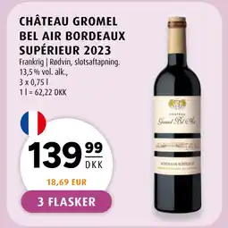 Scandinavian Park CHÂTEAU GROMEL BEL AIR BORDEAUX SUPÉRIEUR 2023 tilbud