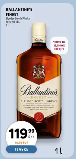 Scandinavian Park BALLANTINE'S FINEST tilbud
