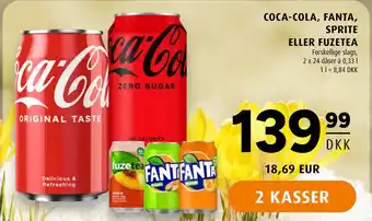 Scandinavian Park COCA-COLA, FANTA, SPRITE ELLER FUZETEA tilbud