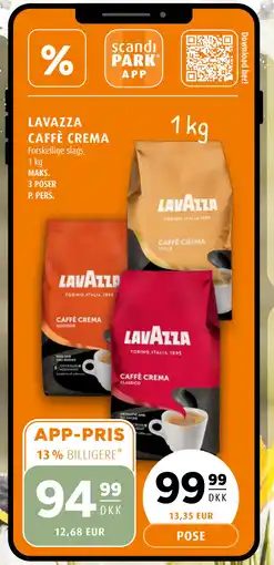 Scandinavian Park LAVAZZA CAFFÈ CREMA tilbud