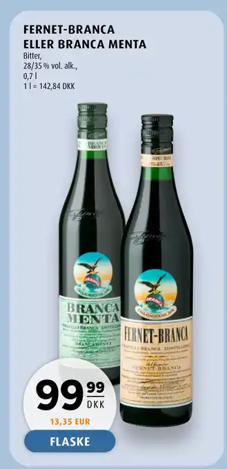 Scandinavian Park FERNET-BRANCA ELLER BRANCA MENTA tilbud