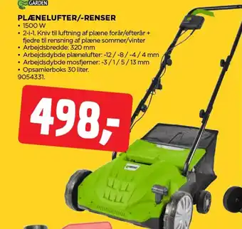 jem & fix GARDEN Plænelufter/-renser tilbud