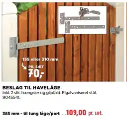 jem & fix Beslag til havelåge tilbud