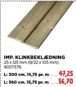 jem & fix Imp. klinkbeklædning tilbud