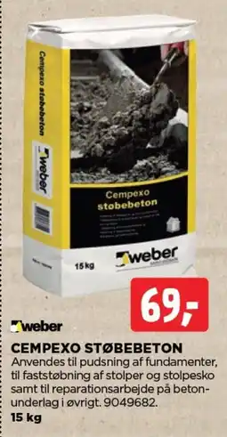 jem & fix WEBER Cempexo støbebeton tilbud