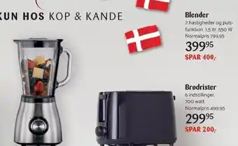 Kop & Kande Blender eller Brødrister tilbud