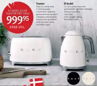 Kop & Kande Toaster eller El-kedel tilbud